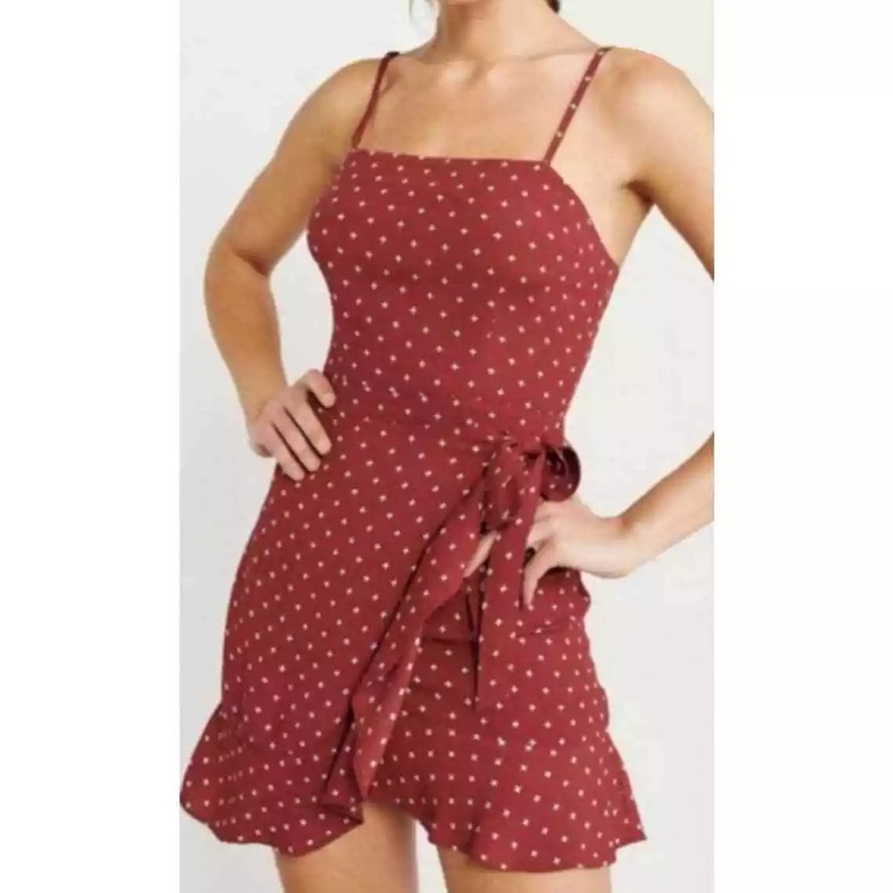Abercrombie Red Wrap Dress